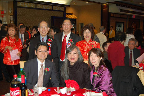 Kenneth, Frank,
                Elaine, (front row) Jimmy Yan, June Jee, Lai Sun